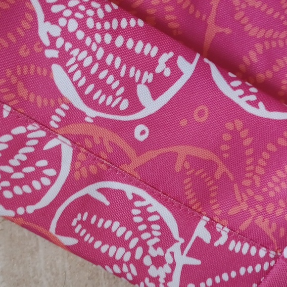 Lilly Pulitzer for Estee Lauder Pink/Orange Sand Dollar Design Print Tote - Picture 6 of 7